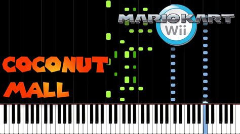 Piano Tutorial: How to play Coconut Mall (Mario Kart Wii) by Asuka Ota ...