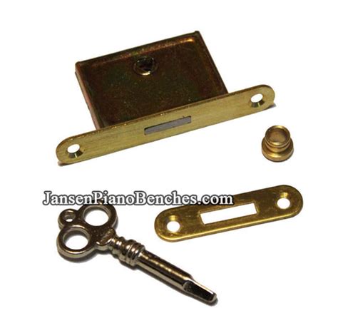 Piano clamp lock.  Set comes complete with self-contained Masterlock and two (2) keys...
