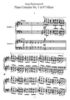 Piano concerto in f-sharp minor