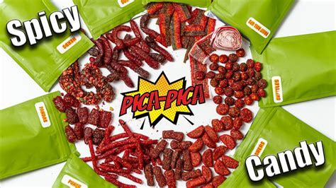 Pica pica candy. Chamoy Pickle. $12.00. Sale. Gusherz. from $3.99 $19.99. Sale. Chamoy Pickle Kit Includes: 9 oz Chamoy Pickle 2 oz Punch Strawz 2 oz Fruit Roll Ups Mini Chamoy - Original Mini Chilito Gloves Postcard with Instructions. 
