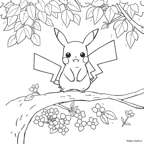 Picachu Coloring Shee