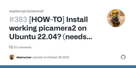 Picamera2 on ubuntu.  Make sure your system is up to date before installati...