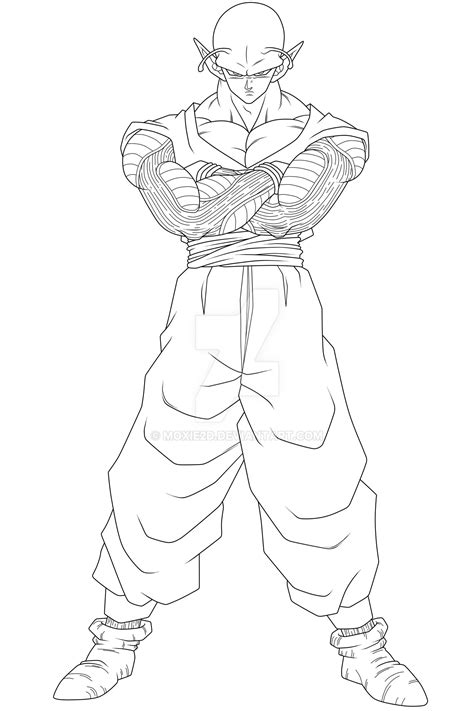 Piccolo. Lineart by moxie2D on DeviantArt