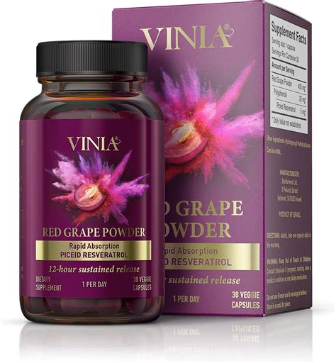 Find helpful customer reviews and review ratings for VINIA 12-Hour Sustained Release Piceid Resveratrol Supplement. Nitric Oxide Supplement. Supports Heart Health, Blood Flow, Boost Oxygen Superfood Powder, Keto Friendly. Vegan & NON-GMO. 30 Day Supply. at Amazon.com. Read honest and unbiased product reviews from our users.. 
