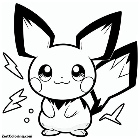 Pichu Coloring Pages