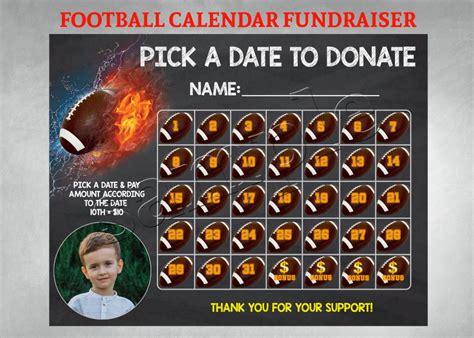 Pick A Date To Donate Calendar Template Free