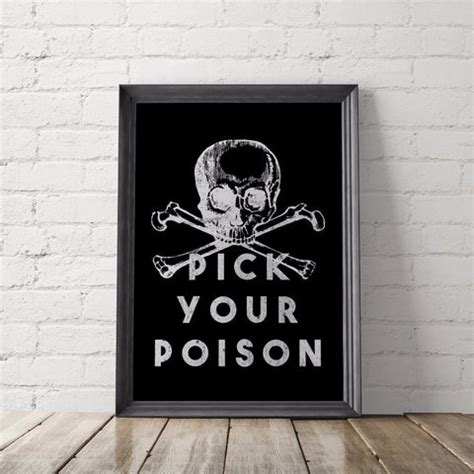 Pick Your Poison Art Printable Little Gold Pixel