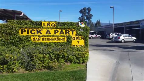 Feedback. Parts/Pricing Information. Sell Your Vehicle. Refunds / Returns. Website Technical Issue. Employment Verification. Other. LKQ Pick Your Part - San Bernardino Contact LKQ Pick Your Part Customer Service with any questions, comments or concerns.. 