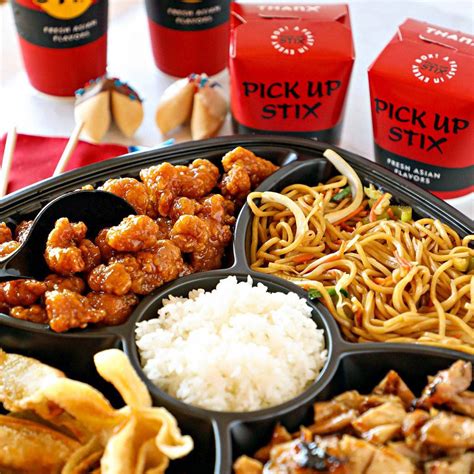 Pick Up Stix in La Habra offers delicious dine-in and take-out Chinese food. Located on Imperial Hwy this location is a great place for residents of La Habra, Brea, and Fullerton to get fresh Asian food in their area. Located right down the street from Regal Stadium 16, it serves as the perfect place for families to get Asian food everyone will ...