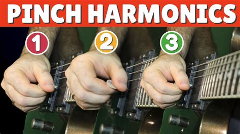 Picking harmonics. 