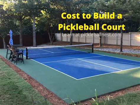 Pickleball court cost. Backyard pickleball court, pickleball court construction, contractor and builder. pickleball court cost, home pickleball court. 