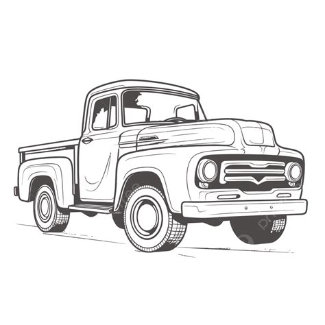 Pickup Truck Drawing Vectors - Freepik