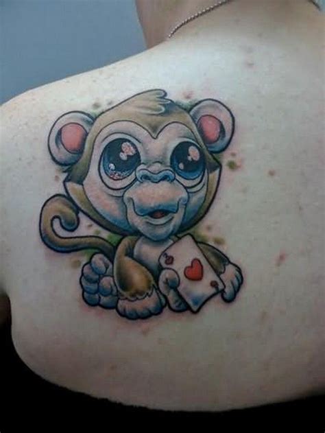 Pics Photos Funny Monkey Tattoo Art Monkey tattoos, New school