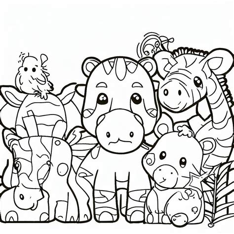Picture Animals For Coloring