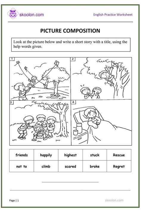 Picture composition for class 7.  Learn how to create a story or expression of thoughts us...