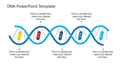 Picture of DNA for PowerPoint SlideModel