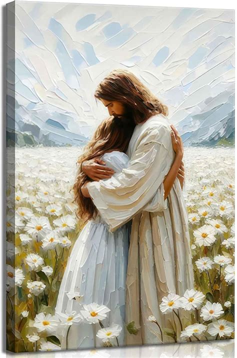 Picture of jesus hugging girl. .  ...