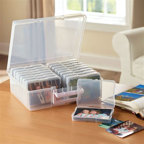 Picture organizer. UP ARESI Photo Storage Box 5" x 7", 18 Inner Extra Large Photo Case Photo Organizer Acid-Free Photo Boxes Storage, Plastic Craft Storage Box with lids for Pictures Stickers Stamps Seeds (Clear) 302. 200+ bought in past month. $2699. FREE delivery Fri, Apr 26 on $35 of items shipped by Amazon. 