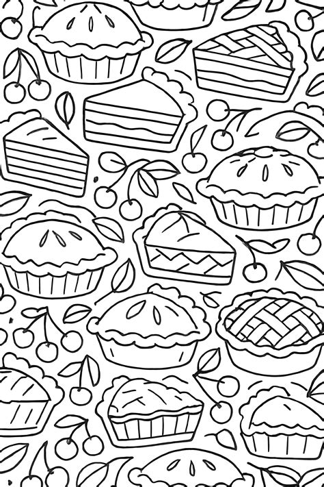 Pie Coloring Shee