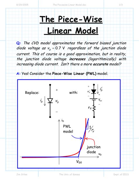Piecewise linear model. piecewise linear model. A weaker but more general form of this result is presented in [2]. Theorem 1: Given a single-hidden-layer network F with N neurons, there exists a constant set H of at most Nhyperplanes such that the linear regions of Fare convex polytopes de ned by a unique set of at most Nlinear inequalities generated by H. Proof. 