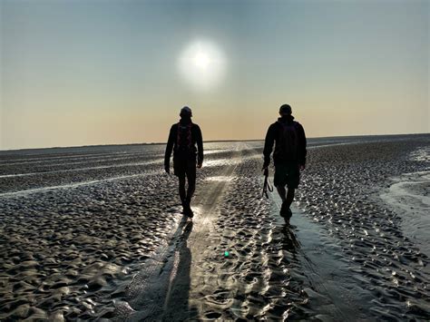 Piel Island walk from Walney Island Islandeering