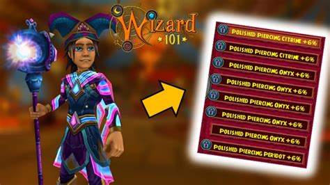 Pierce jewels wizard101. A 100 damage hit with 10 flat damage does 110. That same spell, buffed up to 10,000 will do 10,010 with 10 flat. i do believe so, however, considering how little flat damage you can actually get, you’d be much better off going with crit jewels to increase the multiplier. or in pvp pierce. Nope, unlike an enchant it does not add to the base ... 