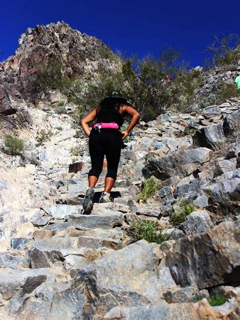 Piestewa peak summit trail. Quartz Ridge Trail (#8A) Moderate • 4.6 (2029) Phoenix Mountain Preserve. Photos (2,780) Directions. Print/PDF map. Length 3.5 miElevation gain 649 ftRoute type Out & back. Get to know this 3.5-mile out-and-back trail near Phoenix, Arizona. Generally considered a moderately challenging route, it takes an average of 1 h 41 min to … 