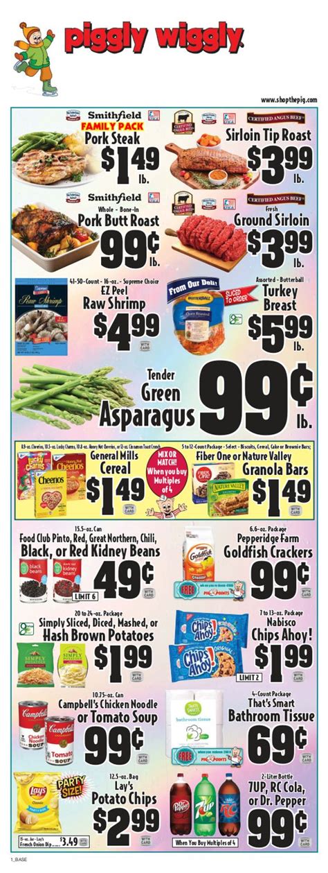 Weekly Ad & Flyer Piggly Wiggly. Active. Piggly Wiggly; Wed 05/01 - Tue 05/07/24; View Offer. View more Piggly Wiggly popular offers. Show offers. Phone number. ... Today (Wednesday), working hours start at 7:00 am and end at 8:00 pm. Read the information on this page for Piggly Wiggly Lancaster, WI, including the times, directions, phone .... 