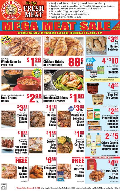 Piggly wiggly weekly ad ga. At Piggly Wiggly Food For Less, we sell at our cost plus 10% added at the register on every item in the store! ... GA. 39845 (229) 524-1177 ABOUT US ... Sign up for ... 