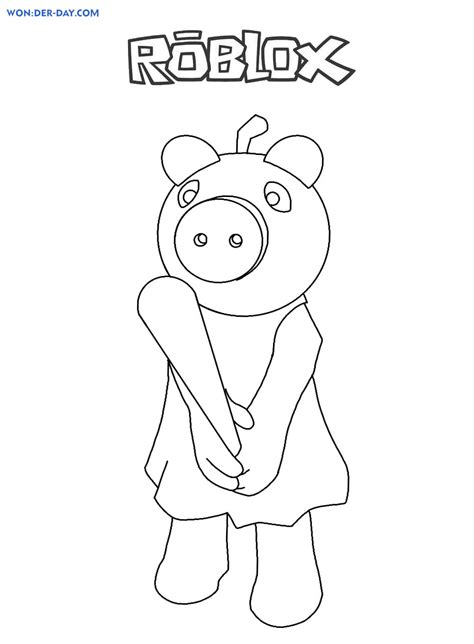 Piggy Roblox Coloring Pages New images Free Printable