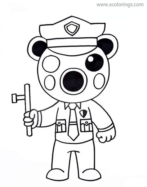 Piggy Roblox Coloring Pages Poley Adopt Me