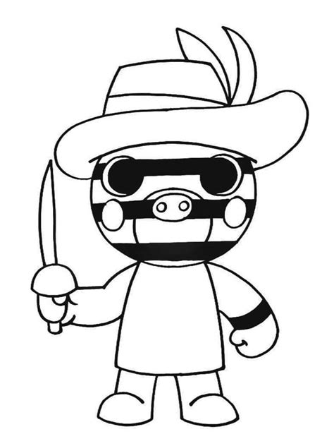 Piggy Roblox Zizzy Coloring Page Funny Coloring Pages