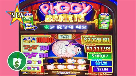 Piggy bank slot machine. Piggy Bank slot game demo offers a lighthearted and engaging experience. Symbols in this Play’n Go title include whimsical card icons, hammers, gold coins, bank notes, and more. Check Aristocrat’s portfolio for games with similar gameplay, like 5 Dragons free pokies with tips on how to play. The logo is a high-value symbol, while a pig ... 
