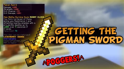 Pigman sword hypixel. May 23, 2020 · i mean while pigman pet would boost it. its kinda not worth it to even use pigman pet do to the cost and if you make it yourself odds are your not going to get it to lv100. its kinda like minion farms in a sense where having say every minion the same minion and upgrading them to tier 11 isnt really worth it and more of a money sink long run. 