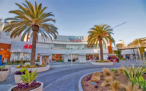 Pikes outlet. The Pike Outlets are located in downtown Long Beach, California near the Long Beach Convention Center. Address: 95 South Pine Avenue , Long Beach , CA 90802 Zoom in (+) to see interstate exits, restaurants, and other attractions near hotels. 