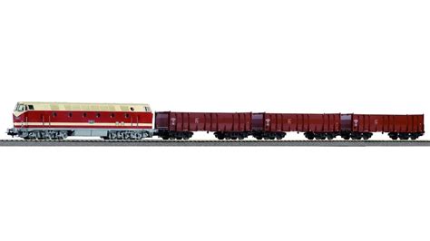 Piko 57138 - Start-Set mit Bettung BR 119 + 3 Hochbordwagen