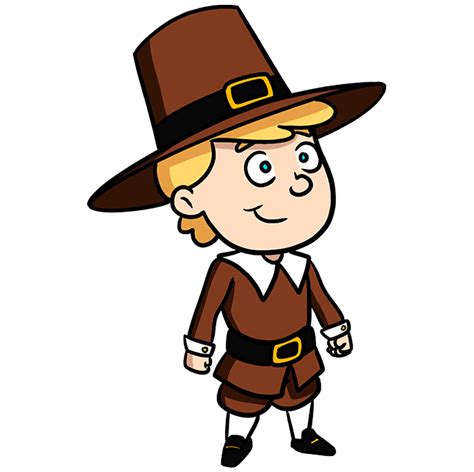 Pilgrim Cartoon Drawing