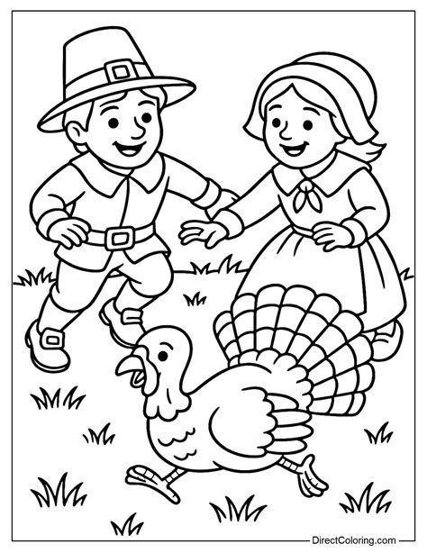Pilgrim Coloring Shee