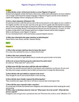Pilgrims progress study guide answers