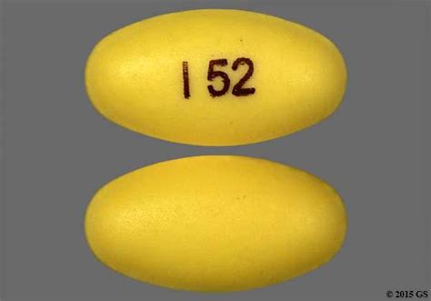 Pill Identifier results for "I 52 Yellow and Capsule/Oblong". Search by imprint, shape, color or drug name. Skip to main content. ... SG 152 Color Yellow Shape Oval View details. LS 214. Fenofibrate Strength 54 mg Imprint LS 214 Color Yellow Shape Oval View details. SINGLES 2 . Centrum Singles-Vitamin E Strength 400 IU.