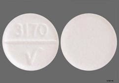 Pill Imprint 3171 V. This white round pil