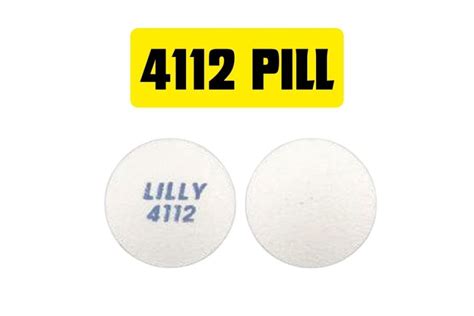 Pill 4112. Enter the imprint code that appears on the pill. Example: L484; Select the the pill color (optional). Select the shape (optional). Alternatively, search by drug name or NDC code using the fields above. Tip: Search for the imprint first, then refine by color and/or shape if you have too many results. 