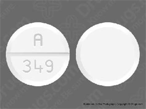 Pill a 349. This medicine is known as acetaminophen/oxycodone. It is available as a prescription only medicine and is commonly used for Chronic Pain, Pain. 1 / 2 Details for pill imprint A349 Drug Acetaminophen/oxycodone Imprint A349 Strength 325 mg / 5 mg Color White Shape Round Size 12mm Availability Prescription only Pill Classification 