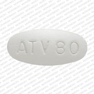Further information. Always consult your healthcare provider to ensure the information displayed on this page applies to your personal circumstances. Pill with imprint ATS 80 is White, Oval and has been identified as Atorvastatin Calcium 80 mg. It is supplied by Ascend Laboratories LLC. . 