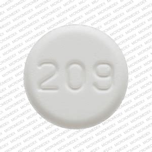 Pill with 209. Enter the imprint code that appears on the pill. Example: L484 Select the the pill color (optional). Select the shape (optional). Alternatively, search by drug name or NDC code using the fields above.; Tip: Search for the imprint first, then refine by color and/or shape if you have too many results. 