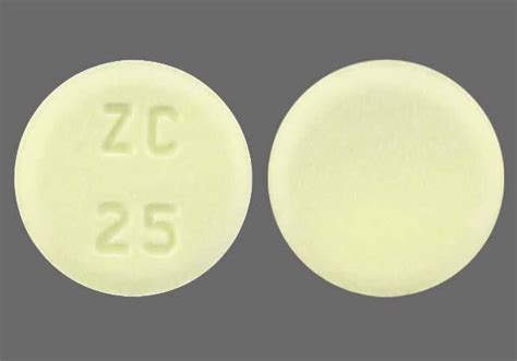 ROUND WHITE Pill with imprint ZC 25 is su