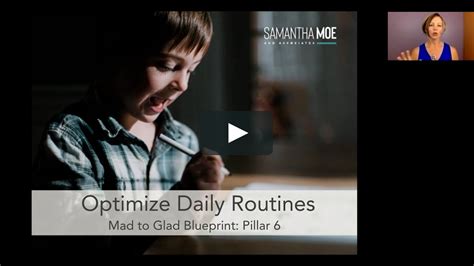 Pillar 6 Optimize Daily Routines Vid 1 on Vimeo