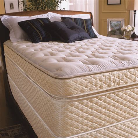 Pillow top mattresses. Aug 22, 2023 · A pillow-top is a squishy 'pillow' that sits on top of the main body of your mattress. It's differentiated from the rest of the mattress by an extra bit of fabric in the side panel, which give the ... 