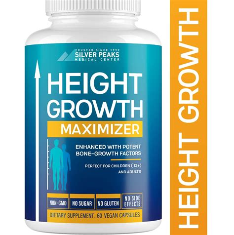 SILVER PEAKS Height Growth Maximizer is a potent herbal supplement that helps you to grow taller. It works by supplying the body with the vitamins and minerals necessary to bone growth & strength. Nutrients in our height pills help lengthen the bones by increasing the density of cartilage and bone tissue. Taking SILVER PEAKS Growth Pills will: