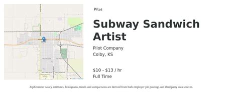 Pilot Company hiring Subway Sandwich Artist in Colby, Kansas, …